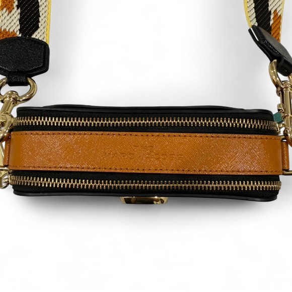 Marc Jacobs Black Crossbody Bag with Gold and Multicolor Strap - Picture 4 of 13